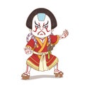 Kabuki actor. Royalty Free Stock Photo