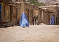 Afghan life in Kabul - women in the street