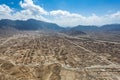 Landscape of residential area was located at dry land or desert in Kabul Afghanistan.