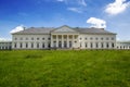 Kacina, historic empire style palace in cental region of the Czech republic, national property, spring greenery and sunlight