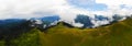 Kackar Mountains and Plateaus, Aerial view, Turkey Royalty Free Stock Photo