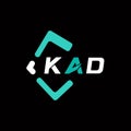 KAD creative minimalist letter logo. KAD unique vector initials alphabet letter logo design Royalty Free Stock Photo
