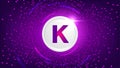 Kadena KDA coin cryptocurrency concept banner background