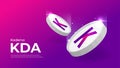 Kadena (KDA) coin cryptocurrency concept banner