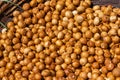 Closeup of betel nuts, Kadenahalli, Karnataka, India