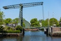 Kadijken steel draw bridge in the centre of Amsterdam.