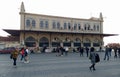 People walking in Kadikoy Square and Haldun Taner Scene