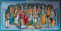 Painting features Murugan wedding, Kadirampura, Karnataka, India Royalty Free Stock Photo