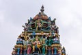 Top of Gopuram of Sri Murugan Temple, Kadirampura, Karnataka, India