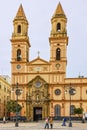 Kadiz in Spain. Cathedral church square.