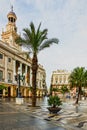 Kadiz square, Spain, Andalusia. Historical building