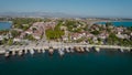 In Kadr there is a cozy sea bay of the city of Side. Small port in Turkey with cute yachts and fishing boats.