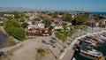 In Kadr there is a cozy sea bay of the city of Side. Small port in Turkey with cute yachts and fishing boats.