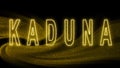 Kaduna Gold glitter lettering, Kaduna Tourism and travel, Creative typography text banner