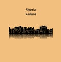 Kaduna, Nigeria city silhouette