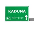 KADUNA road sign isolated on white Royalty Free Stock Photo