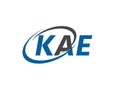 KAE initial letter logo design, vector template Royalty Free Stock Photo