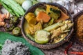 Kaeng Koey Pla is a southern Thai dish made from fish with curry paste and vegetables
