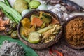 Kaeng Koey Pla is a southern Thai dish made from fish with curry paste and vegetables