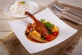 Kaeng Pled Ped Yang Roasted Duck in Red Curry Royalty Free Stock Photo