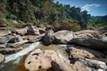 Kaeng Sopha Waterfall with blue sky, Phitsanulok province - Thailand