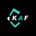 KAF creative minimalist letter logo. KAF unique vector initials alphabet letter logo design Royalty Free Stock Photo