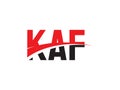 KAF Letter Initial Logo Design Vector Illustration Royalty Free Stock Photo