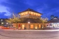 Kaga Onsen, Ishikawa, Japan hot springs town at twilight