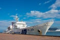 Japan Coast Guard Miura-class patrol vessel PL-22 at Takamatsu Port in Takamatsu, Kagawa, Japan