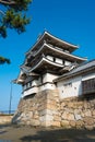 The Ushitora yagura at Takamatsu Castle Tamamo Park in Takamatsu, Kagawa, Japan. The Castle Royalty Free Stock Photo