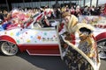 Japanese young men wearing traditional Kimono