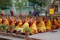 Kagyu monlam in Bodgaya,India Royalty Free Stock Photo