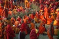 Kagyu monlam in Bodhgaya,India Royalty Free Stock Photo