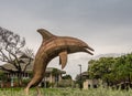 Dolphin statue at University of Hawaii in Kahului, Maui, Hawaii, USA
