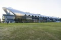 Kai Tak Cruise Terminal in Hong Kong, a cruise ship terminal on the former Kai Tak Airport runway Royalty Free Stock Photo