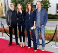 Kaia Gerber, Cindy Crawford, Rande Gerber and Presley Walker Gerber Royalty Free Stock Photo