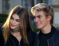 Kaia Gerber and Presley Walker Gerber Royalty Free Stock Photo