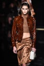 Kaia Gerber walks the runway at the Versace Pre-Fall 2019 Collection Royalty Free Stock Photo