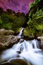 Kaiate Falls at night Royalty Free Stock Photo