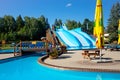 Vudila Playland in summer in Estonia. Royalty Free Stock Photo