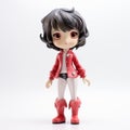 Olivia: Manga Style Vinyl Toy With Red Coat And White