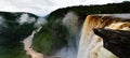 Kaieteur waterfall, one of the tallest falls in the world in potaro river Guyana Royalty Free Stock Photo