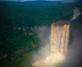 Kaieteur waterfall, one of the tallest falls in the world, potaro river Guyana Royalty Free Stock Photo