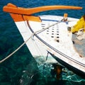 kaiki Greek fishing boat Royalty Free Stock Photo