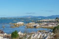 Kaikoura coastal views from end of Fyffe Quay Royalty Free Stock Photo