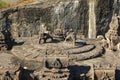 Kailasa rock-cut ancient Hindu temples located in Ellora