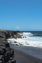 Kaimu Black Sand Beach, Big Island, Hawaii Royalty Free Stock Photo