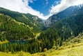 Kaindy Lake in Tien Shan mountain