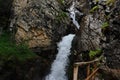 Kairak waterfall. Mountainous area near the city of Almaty