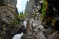 Kairak waterfall. Mountainous area near the city of Almaty